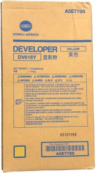 A5E7700 DV616Y DEVELOPER YELLOW KM BIZHUB PRESS C1085, C1100